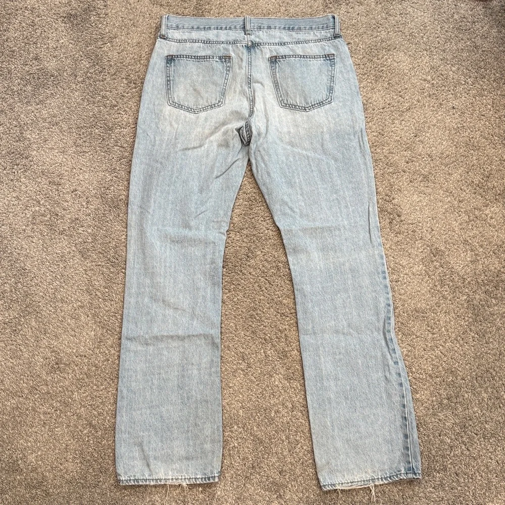 Old Navy | Light Blue Straight Jeans Size 34x34 **Ripped
